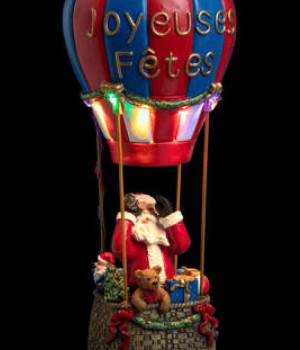 Christmas hot air balloon with Santa   