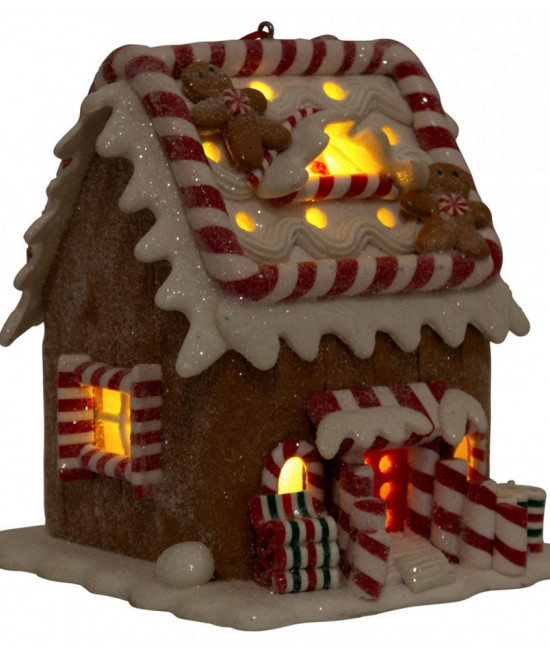 Χριστουγεννιάτικο φωτιζόμενο σπιτάκι Gingerbread
