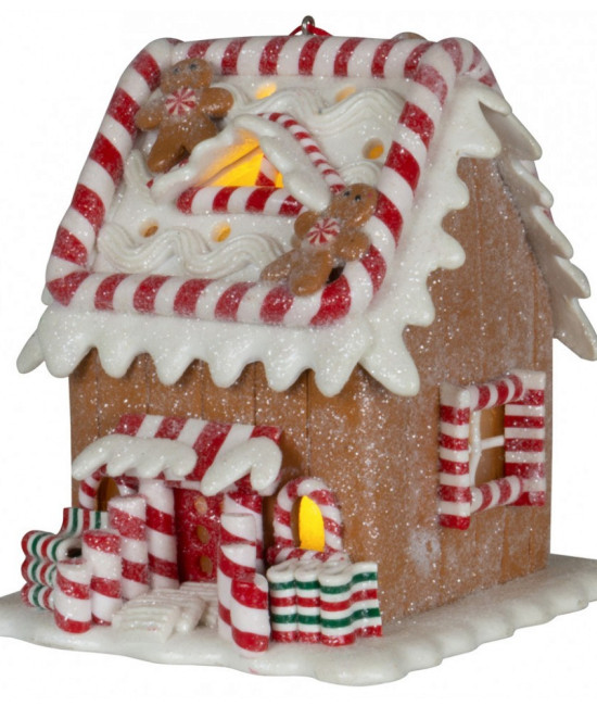 Χριστουγεννιάτικο φωτιζόμενο σπιτάκι Gingerbread