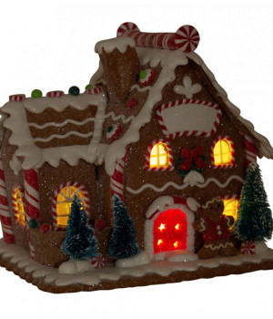 Christmas home Gingerbread with led lights