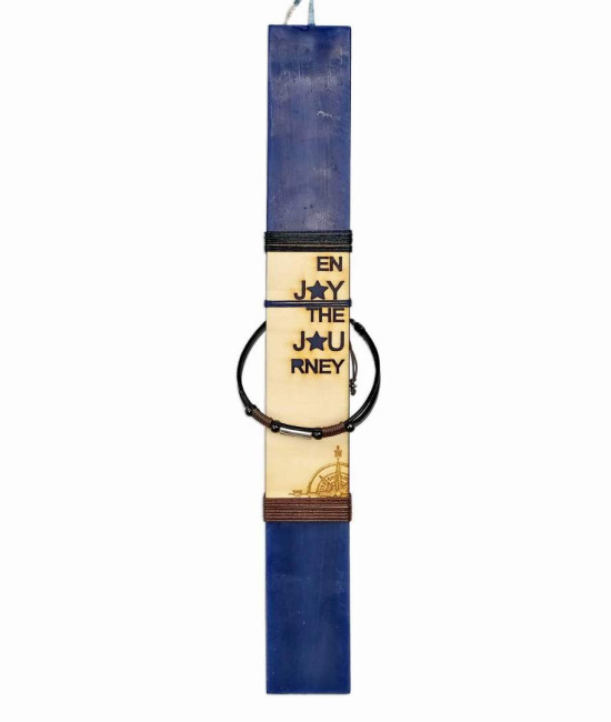Easter candle for men with bracelet 