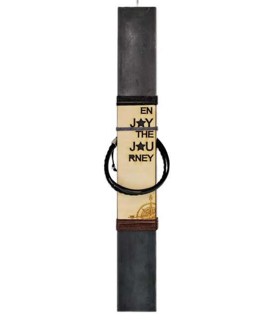 Easter candle for men with bracelet 