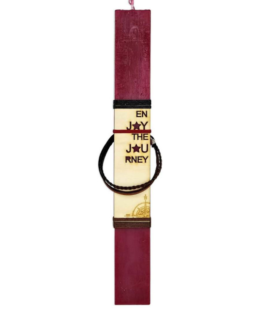 Easter candle for men with bracelet 