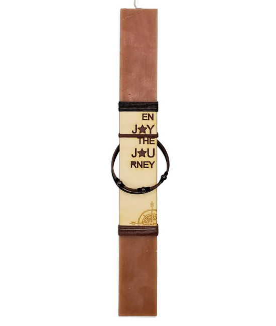 Easter candle for men with bracelet 