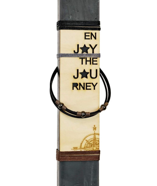 Easter candle for men with bracelet 