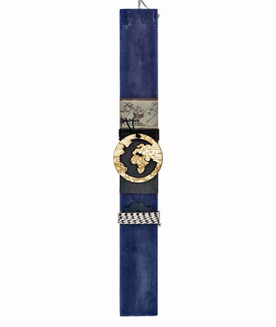 Easter candle for men Vintage Globe