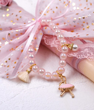 Ballerina Pearl Bracelet Easter Candle