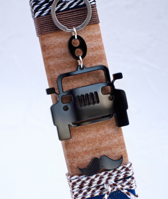 Jeep Keyring Men's Easter Candle