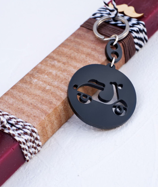Vespa Keyring Men's Easter Candle