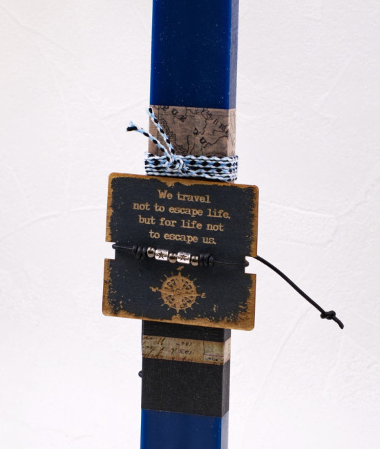 Easter Candle for Men with Bracelet