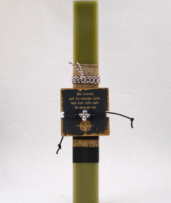 Easter Candle for Men with Bracelet