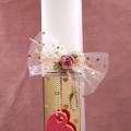 Easter Candle with Heart Necklace