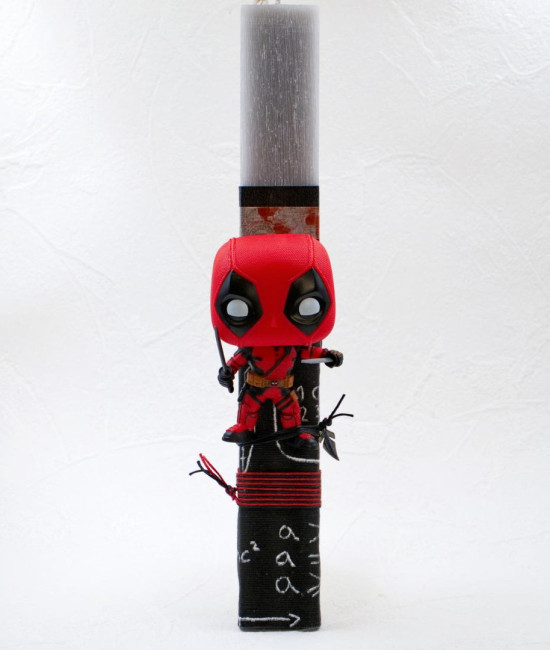 Λαμπάδα με φιγούρα Deadpool