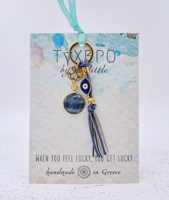 Μπρελόκ-γούρι Blue Evil Eye