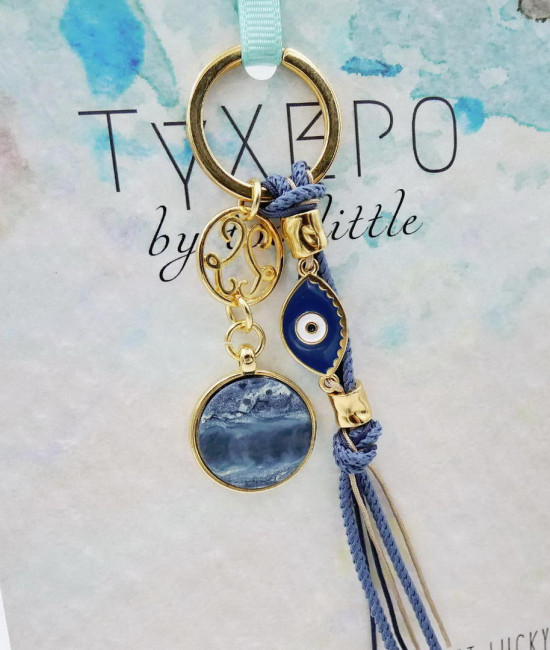 Μπρελόκ-γούρι Blue Evil Eye