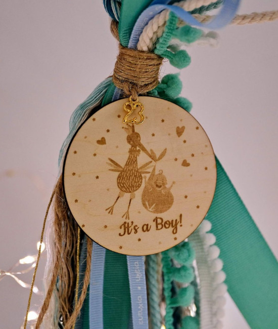 Ξύλινο γούρι It's a boy Ξύλινο γούρι It's a boy
