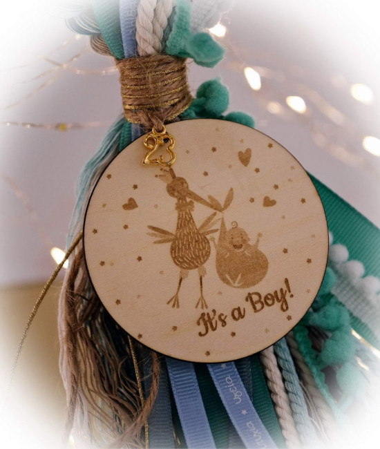 Ξύλινο γούρι It's a boy Ξύλινο γούρι It's a boy