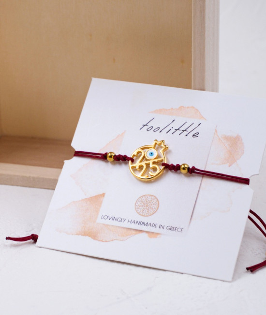 2025 Pomegranate Lucky Bracelet with Evil Eye 2025 Pomegranate Lucky Bracelet with Evil Eye