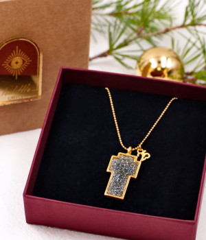 Glitter Cross Lucky Necklace 2025