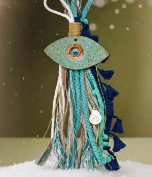 Κρεμαστό Γούρι με Κεραμικό Μάτι & Σμάλτο Κρεμαστό Γούρι με Κεραμικό Μάτι & Σμάλτο