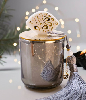 Scented 2026 Lucky Candle – With Lid & Evil Eye