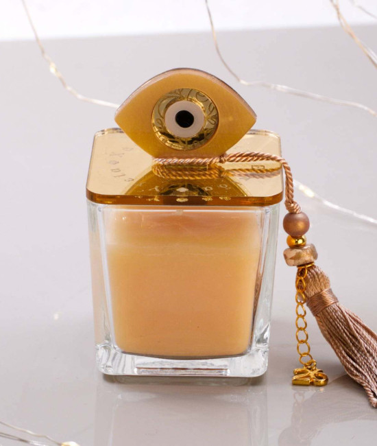 Square Scented 2026 Lucky Candle with Evil Eye Square Scented 2026 Lucky Candle with Evil Eye
