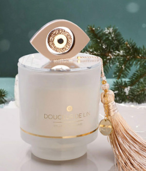 Scented 2026 Lucky Candle – With Lid & Evil Eye