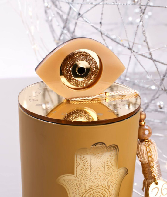 Scented 2026 Lucky Candle – With Lid & Evil Eye