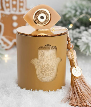 Scented 2026 Lucky Candle – With Lid & Evil Eye