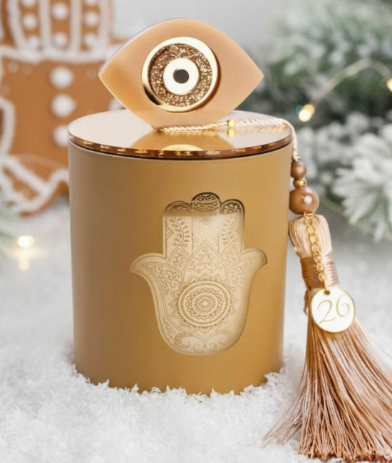 Scented 2026 Lucky Candle – With Lid & Evil Eye