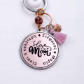 Women’s Keychain “Love you Mom” - Personalized Women’s Keychain “Love you Mom” - Personalized