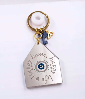 Γυναικείο Μπρελόκ Σπίτι: "Happy Home, Happy Life" Γυναικείο Μπρελόκ Σπίτι: "Happy Home, Happy Life"