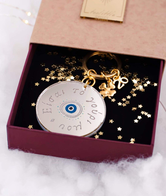 Women's Good Luck Charm Keychain - Evil Eye Women's Good Luck Charm Keychain - Evil Eye