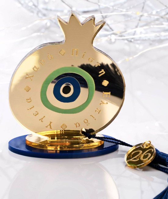 Χειροποίητο Γούρι 2026: Ρόδι με Μάτι Χειροποίητο Γούρι 2026: Ρόδι με Μάτι