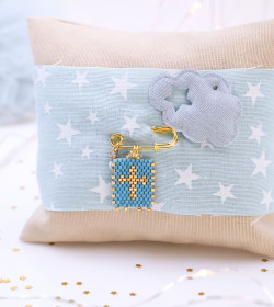 Μαξιλάρι Φυλαχτό για Νεογέννητο –  Σταυρός από Χάντρες Miyuki Μαξιλάρι Φυλαχτό για Νεογέννητο –  Σταυρός από Χάντρες Miyuki