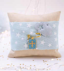 Μαξιλάρι Φυλαχτό για Νεογέννητο –  Σταυρός από Χάντρες Miyuki Μαξιλάρι Φυλαχτό για Νεογέννητο –  Σταυρός από Χάντρες Miyuki