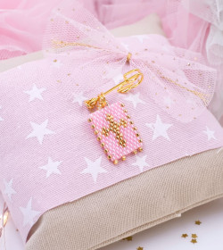 Μαξιλάρι Φυλαχτό για Νεογέννητο –  Σταυρός από Χάντρες Miyuki Μαξιλάρι Φυλαχτό για Νεογέννητο –  Σταυρός από Χάντρες Miyuki