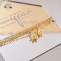 Lucky 2026 Necklace - Rhinestone Snowflake