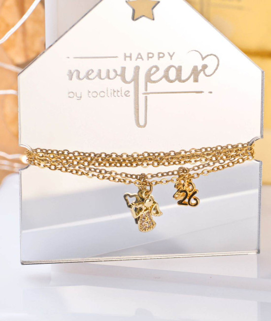 Lucky 2026 Necklace - Rhinestone Angel