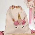 Set of Easter candle and backpack unicorn