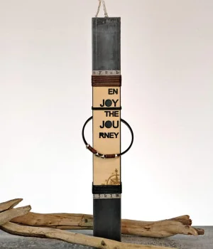 Easter candle for men with leather bracelet