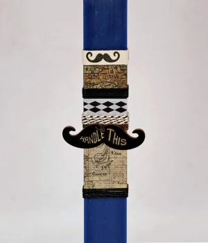 Hercule Poirot Easter Candle