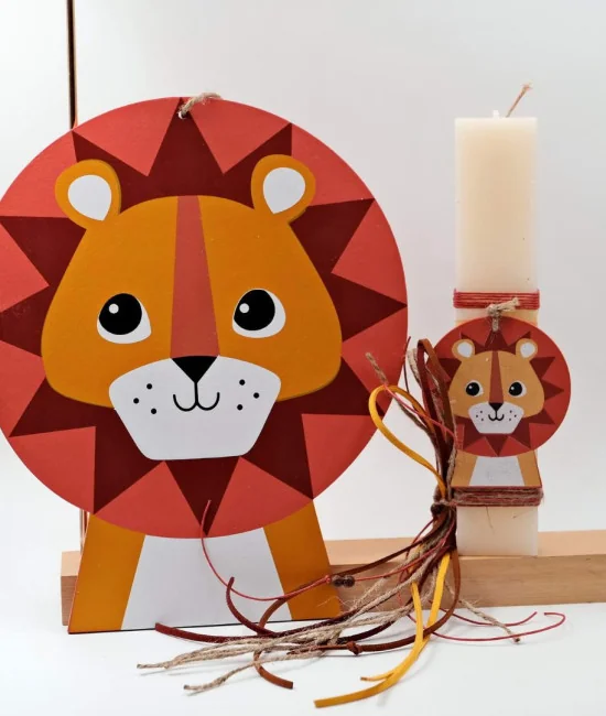 Σετ λαμπάδα Little Lion