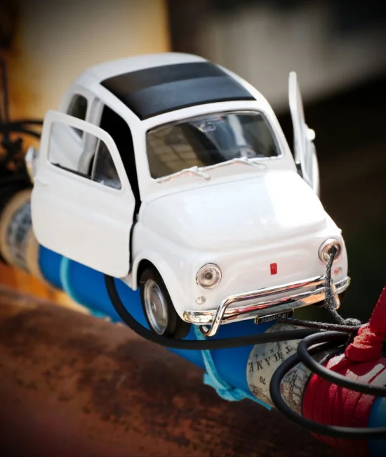 Λαμπάδα με Aυτοκίνητο Fiat 500 για Αγόρια