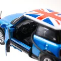 Mini Cooper Car Blue Easter Candle 