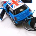 Mini Cooper Car Blue Easter Candle 