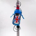 Mini Cooper Car Blue Easter Candle 