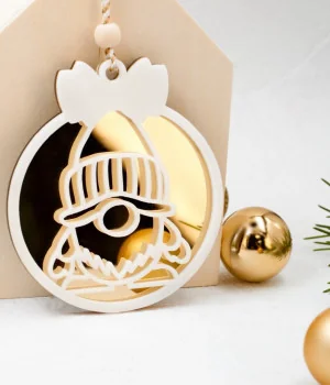Στολίδι Golden Gnome Bauble
