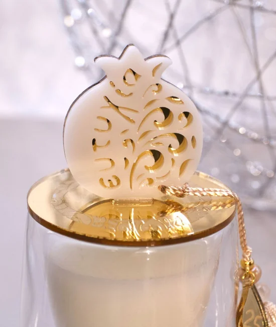 Αρωματικό Κερί Γούρι με Ρόδι