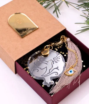 2026 Lucky Charm: Pomegranate & Dove with Olive Branch
